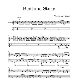 Ноты Vicenzo Piano - Bedtime Story - предпросмотр