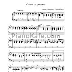 Ноты Antonio Carlos Jobim - Garota de Ipanema - предпросмотр