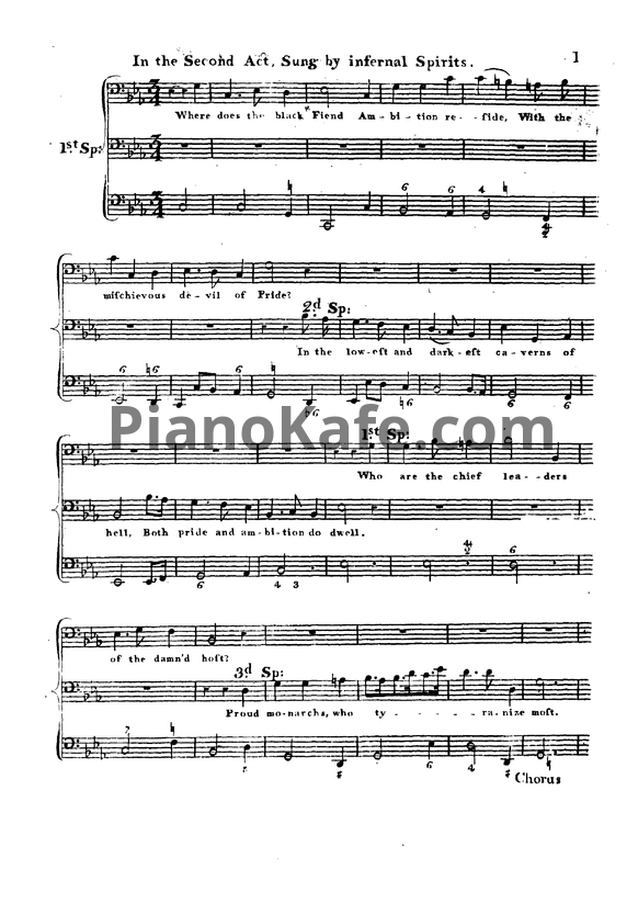 Ноты Генри Пёрселл - Опера "Буря" (Z 631) - PianoKafe.com
