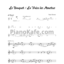 Ноты Yann Tiersen - Le banquet (Violon) - предпросмотр