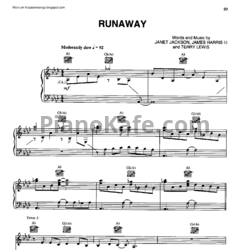 Ноты Janet Jackson - Runaway