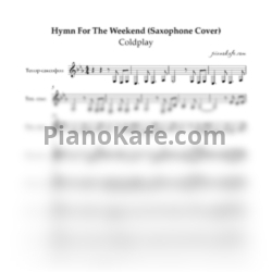 Ноты Coldplay - Hymn For The Weekend (Saxophone cover) - предпросмотр