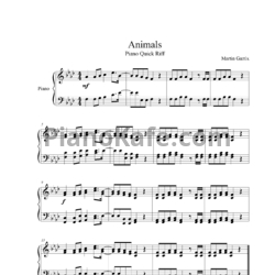 Ноты Martin Garrix - Animals - предпросмотр