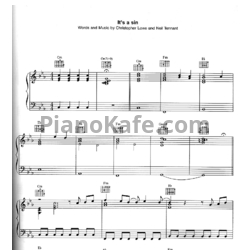 Ноты Pet Shop Boys - It's a sin - предпросмотр