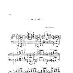 Ноты Луи Моро Готшалк - La favorita (Op. 68) - предпросмотр