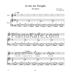 Ноты Phil Collins - In the air tonight (arr. Ruden Ilya) - предпросмотр