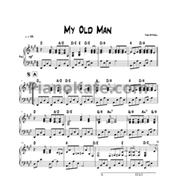 Ноты Joni Mitchell - My old man - предпросмотр