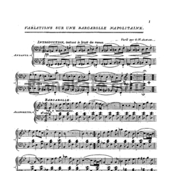 Ноты Шарль Алькан - Вариации (Op. 16) - предпросмотр