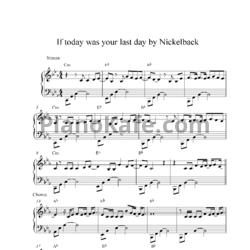 Ноты Nickelback - If today was your last day - предпросмотр