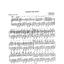 Ноты O. Freedom - Ready for not? (Arr. M.N.K) - предпросмотр