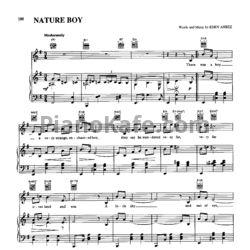 Ноты Celine Dion - Nature boy - предпросмотр