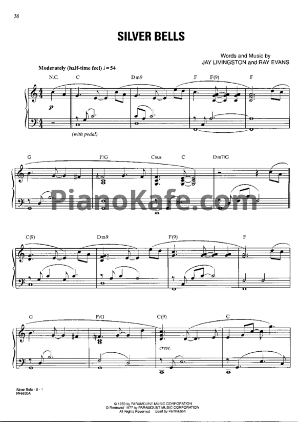 Ноты Jim Brickman - Silver bells - PianoKafe.com