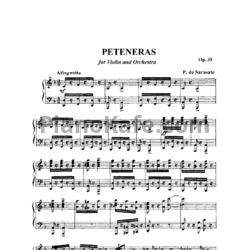 Ноты Пабло де Сарасате - Peteneras (Соч. 35) - предпросмотр
