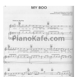 Ноты Usher Ft. Alicia Keys - My Boo - предпросмотр