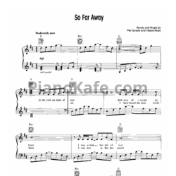 Ноты Roxette - So far away - предпросмотр