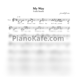 Ноты Frank Sinatra - My way (Вокальная партия) - предпросмотр