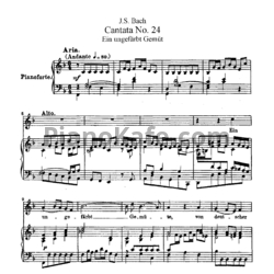 Ноты И. Бах - Кантата №24 "Ein ungefarbt Gemut" (BWV 24) - предпросмотр