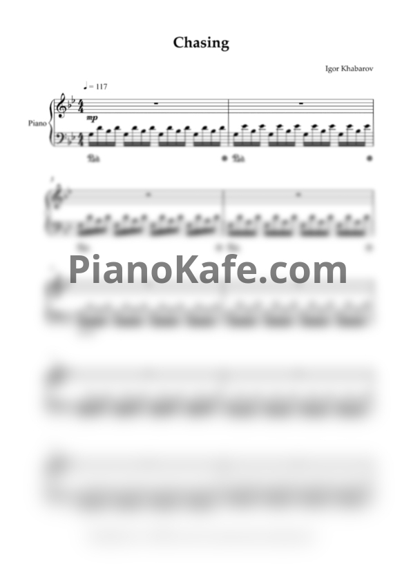Ноты Игорь Хабаров - Chasing - PianoKafe.com
