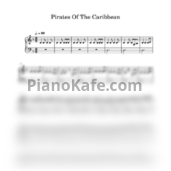 Ноты Hans Zimmer - He's a Pirate (Лёгкая версия) - предпросмотр