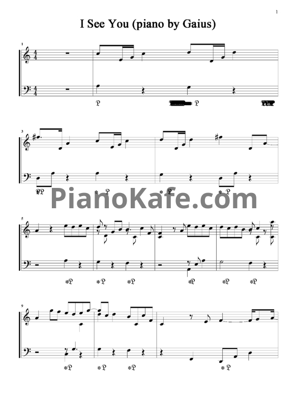 Ноты Leona Lewis - I see you - PianoKafe.com