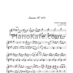 Ноты Д. Скарлатти - Соната K264 - предпросмотр