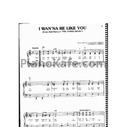 Ноты Richard M. Sherman - I wanna be like you - предпросмотр