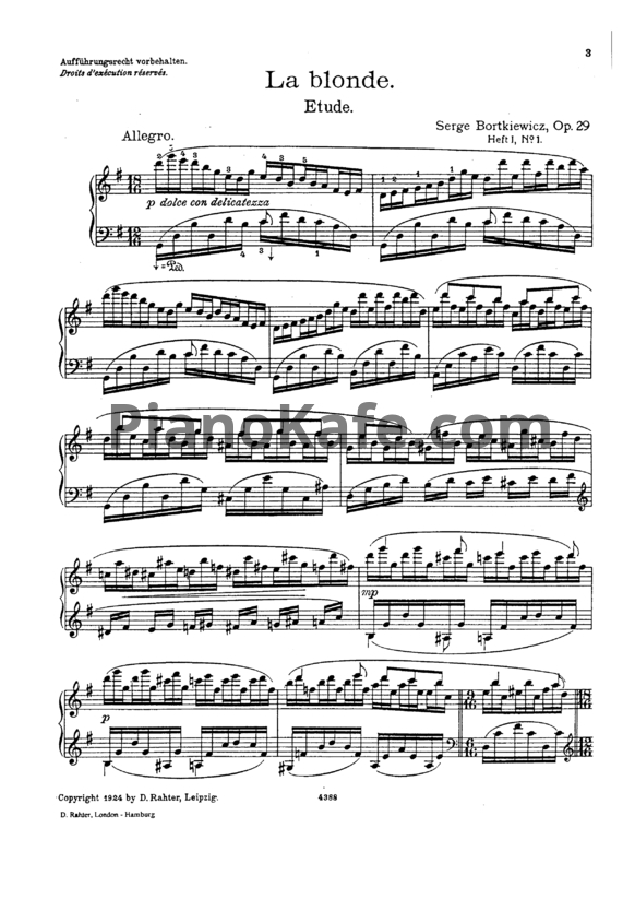 Ноты С. Борткевич - Двенадцать этюдов-новелл (Op. 29) - PianoKafe.com