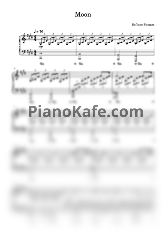 Ноты Sofiane Pamart - Moon - PianoKafe.com