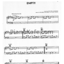 Ноты The Cranberries - Empty - предпросмотр