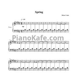 Ноты Brian Crain - Spring - предпросмотр