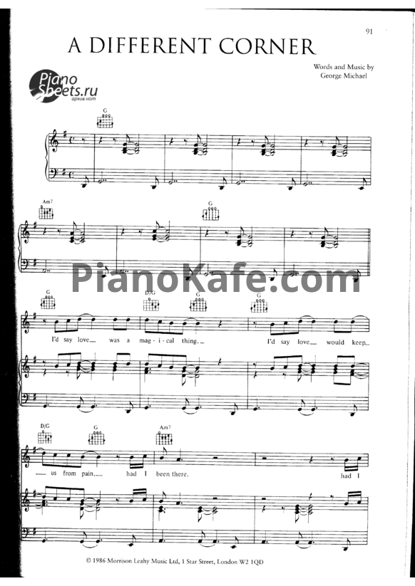 Ноты George Michael - Ladies & Gentlemen (Книга нот) - PianoKafe.com