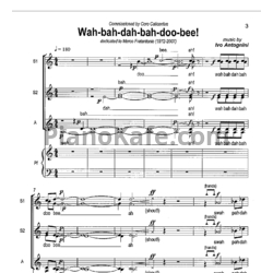 Ноты Ivo Antognini - Wah-bah-dah-bah-doo-bee!