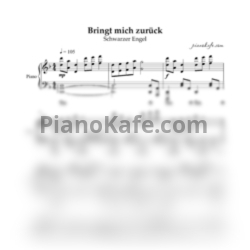 Ноты Schwarzer Engel - Bringt mich zurück (Piano cover)