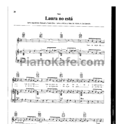 Ноты Nek - Laura no esta - предпросмотр