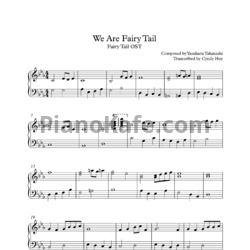 Ноты Yasuharu Takanashi - We are fairy tail - предпросмотр