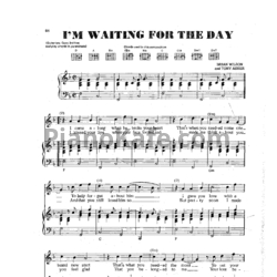Ноты The Beach Boys - I'm waiting for the day - предпросмотр