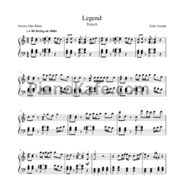 Ноты Twenty one pilots - Legend - предпросмотр