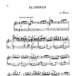 Ноты A. Villoldo - El Choclo - предпросмотр