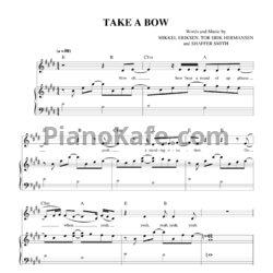 Ноты Rihanna - Take a bow - предпросмотр