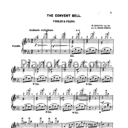 Ноты Л. Гоббартс - Монастырский колокол. Каприс для фортепиано (Op. 48) - предпросмотр
