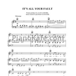 Ноты Pink - It’s all your fault - предпросмотр