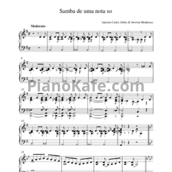 Ноты Antonio Carlos Jobim - Samba de uma Nota - предпросмотр