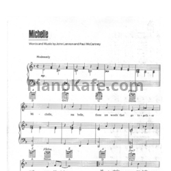 Ноты The Beatles - Michelle (Версия 3) - предпросмотр