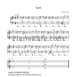 Ноты Vicenzo Piano - Lost