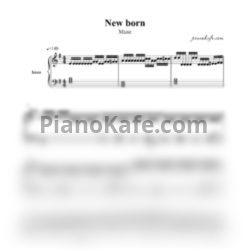 Ноты Muse - New born (Переложение для баяна) - предпросмотр
