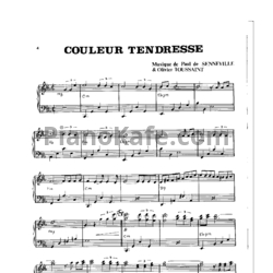 Ноты Paul de Senneville - Couleur tendresse - предпросмотр