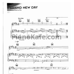 Ноты Sting - Brand new day - предпросмотр