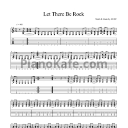 Ноты AC/DC - Let there be rock - предпросмотр
