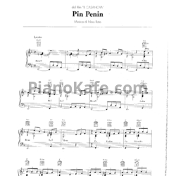 Ноты Nino Rota - Pin penin - предпросмотр