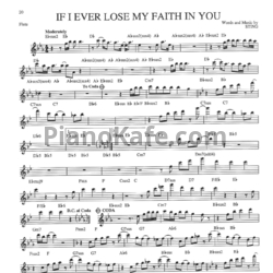 Ноты Sting - If I ever lose my faith in you (Переложение для флейты) - предпросмотр